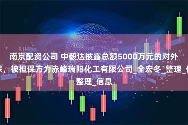南京配资公司 中毅达披露总额5000万元的对外担保，被担保方为赤峰瑞阳化工有限公司_全宏冬_整理_信息